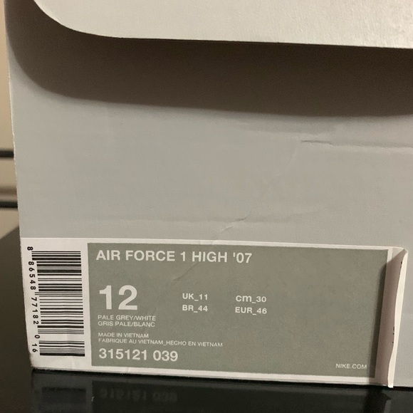 Air Force 1 High ‘07 “Pale Grey” - Picture 6 of 8